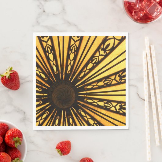 Serviette En Papier Sunburst (En situation)