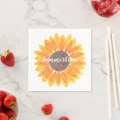 Serviette En Papier Sunfleurs d'été (En situation)