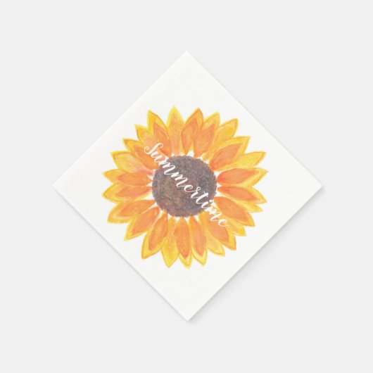 Serviette En Papier Sunfleurs d'été (Coin)