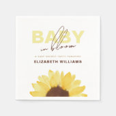 Serviette En Papier Sunflower Baby in Bloom Party (Devant)