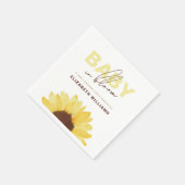 Serviette En Papier Sunflower Baby in Bloom Party (Coin)