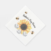 Serviette En Papier Sunflower Bees Floral Dice Bunco (Coin)