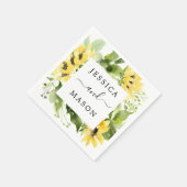 Serviette En Papier Sunflower Garden Cocktail Cocktail Napkin (Coin)
