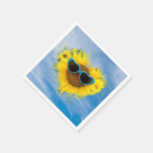 Serviette En Papier Sunflower Heart Abstrait sur Sky (Coin)