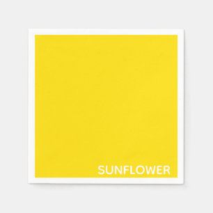 Serviette En Papier Sunflower jaune Nom de la couleur