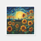 Serviette En Papier Sunflowers (Devant)