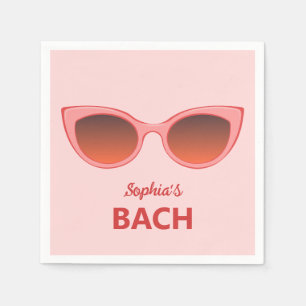 Serviette En Papier Sunnies Roses, Lunettes de soleil pour oeil de cha
