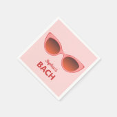 Serviette En Papier Sunnies Roses, Lunettes de soleil pour oeil de cha (Coin)