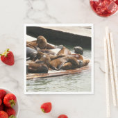 Serviette En Papier Sunning Lions à San Francisco (En situation)