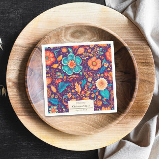 Serviette En Papier Sunny Botanical Festive Floral Retraite Party