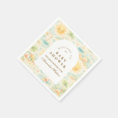 Serviette En Papier Sunny Coastal Beach Baby Shower (Coin)
