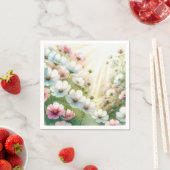 Serviette En Papier Sunny Cosmos Garden (En situation)