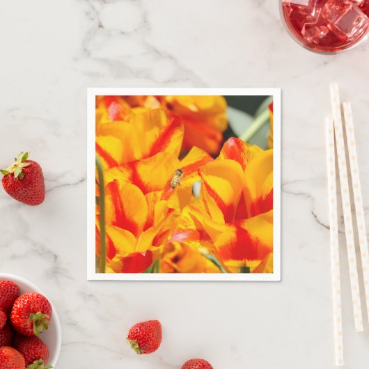 Serviette En Papier Sunny Honey Bee (En situation)