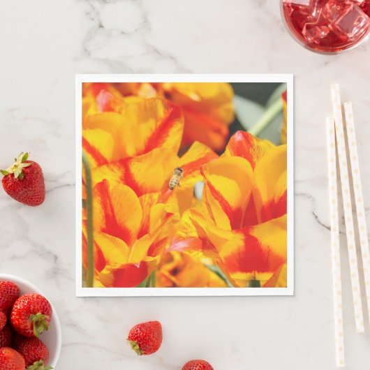Serviette En Papier Sunny Honey Bee (En situation)