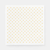 Serviette En Papier Sunny Jaune Polka Dot White Party (Devant)