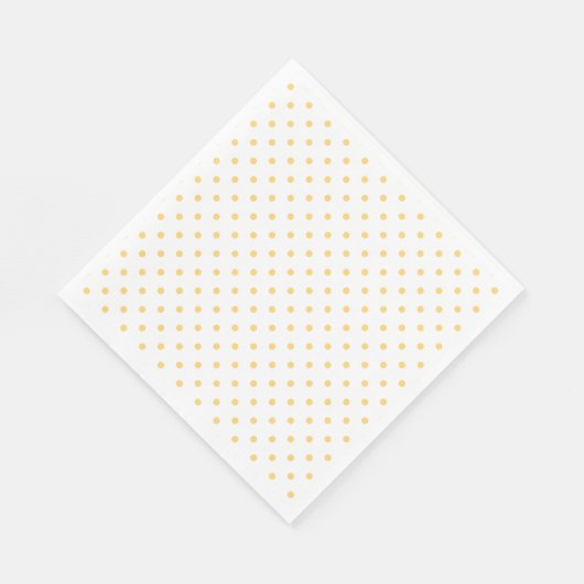 Serviette En Papier Sunny Jaune Polka Dot White Party (Coin)
