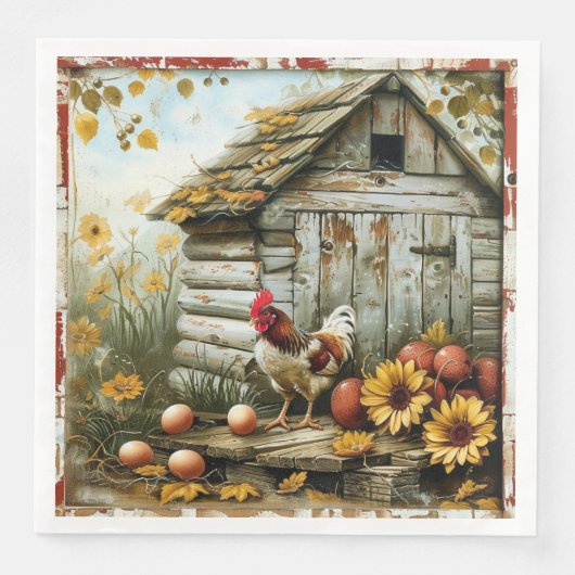 Serviette en papier Sunny Side Farmhouse (Devant)