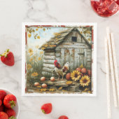 Serviette en papier Sunny Side Farmhouse (En situation)