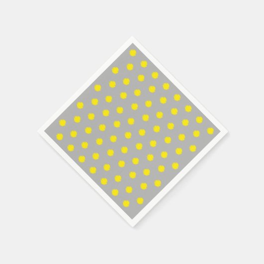 Serviette En Papier Sunny Splatter Polka Dot Pattern (Coin)