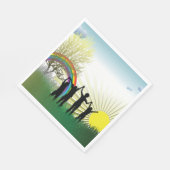 Serviette En Papier Sunrise Rainbow Children (Coin)