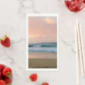 Serviette En Papier Sunset Beach et océan (En situation)