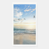 Serviette En Papier Sunset Beach Guest Serviettes Papier serviette 15 (Devant)