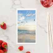 Serviette En Papier Sunset Beach Guest Serviettes Papier serviette 15 (En situation)