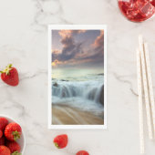 Serviette En Papier Sunset Beach Guest Serviettes Papier serviette ser (En situation)