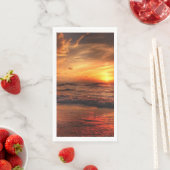 Serviette En Papier Sunset Beach Guest Towel Paper Napkins 17 (En situation)