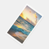 Serviette En Papier Sunset Beach Guest Towel Paper Napkins 19 (Coin)