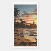 Serviette En Papier Sunset Beach Guest Towel Paper Napkins 2 (Devant)