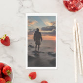 Serviette En Papier Sunset Beach Guest Towel Paper Napkins 32 (En situation)
