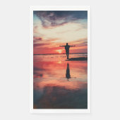 Serviette En Papier Sunset Beach Guest Towel Paper Napkins 34 (Devant)