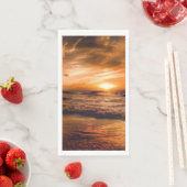 Serviette En Papier Sunset Beach Guest Towel Paper Napkins 45 (En situation)