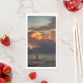 Serviette En Papier Sunset Beach Guest Towel Paper Napkins 47 (En situation)