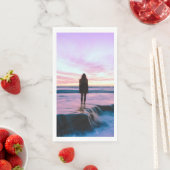 Serviette En Papier Sunset Beach Guest Towel Paper Napkins 8 (En situation)