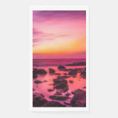 Serviette En Papier Sunset Beach Guest Towel Papier de serviettes serv (Devant)