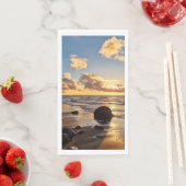 Serviette En Papier Sunset Beach Guest Towel Papier serviette serviett (En situation)