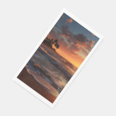 Serviette En Papier Sunset Beach Guest Towest Papier de serviette serv (Coin)