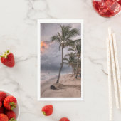 Serviette En Papier Sunset Beach Guest Towest Papier serviette serviet (En situation)