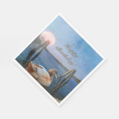 Serviette En Papier Sunset Duck Joyeux anniversaire (Coin)