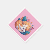 Serviette En Papier Sunset Kitty (Coin)