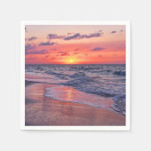 Serviette En Papier Sunset paradise beach (Devant)