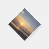 Serviette En Papier Sunset plage (Coin)