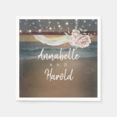 Serviette En Papier Sunset plage (Devant)