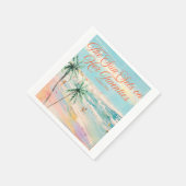 Serviette En Papier Sunset Thème 30e anniversaire (Coin)