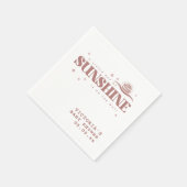 Serviette En Papier Sunshine Boho Genre Neutre Baby shower Cocktail (Coin)