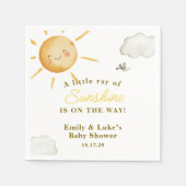Serviette En Papier Sunshine Boho Sun Gender-Neutral Baby Shower (Devant)
