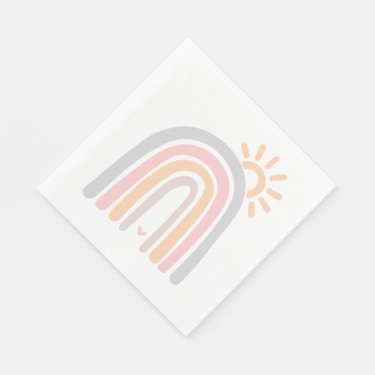 Serviette En Papier Sunshine et Rainbows (Coin)