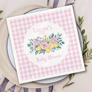 Serviette En Papier Sunshine Fun et Lemonade Floral Baby shower